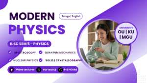 5th Sem Physics — Modern Physics Video Course OU KU MGU
