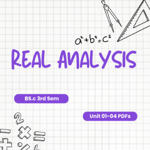 3rd Sem Maths — Real Analysis PDFs OU KU MGU