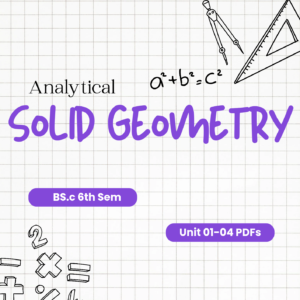 6th Sem Maths — Analytical Solid Geometry PDFs OU KU MGU